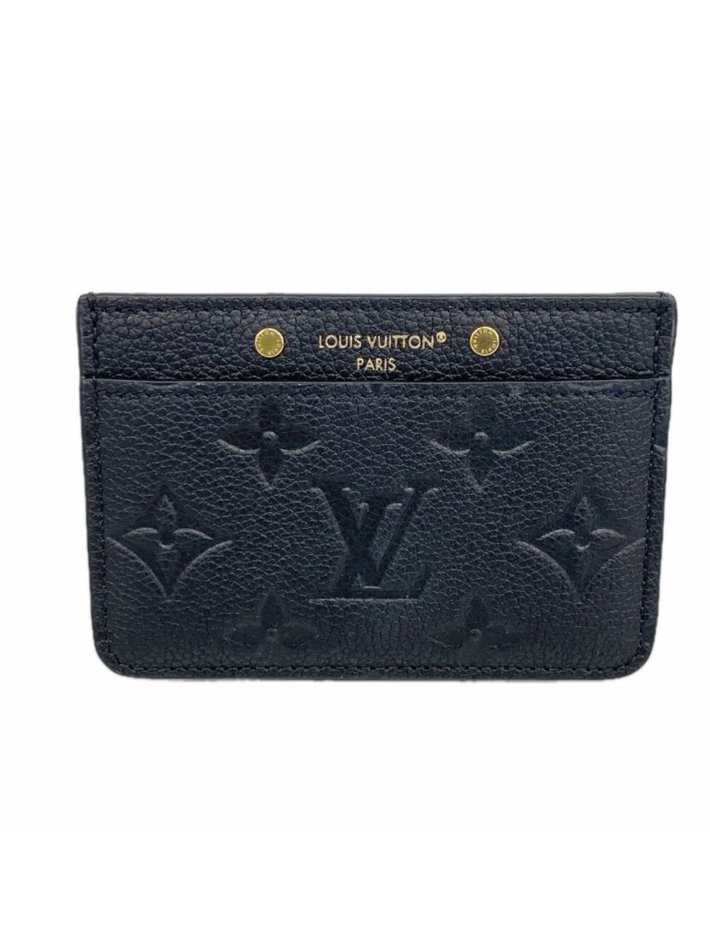 Louis Vuitton Card Case Monogram Empreinte Porte Cartes Simple Noir